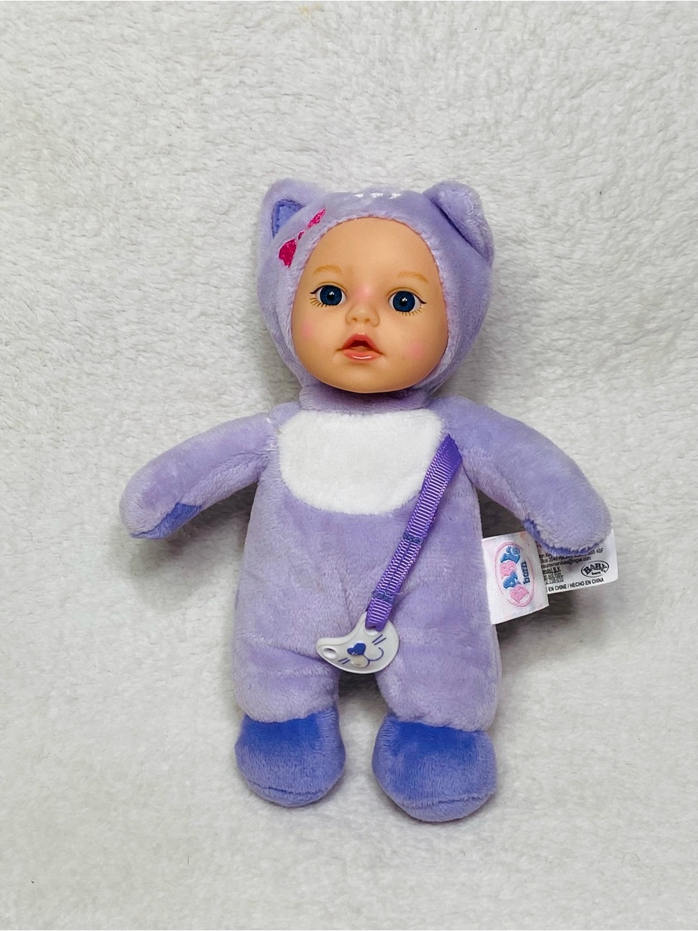6” Baby Born Cozy Cuties Plush Doll with Pacifier